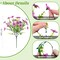 Artificial Fake Mums Plants Flowers Outdoor Spring Decoration, 12 Bundles Faux Silk Colorful Daisy Realistic Eucalyptus UV Resistant for Outside Home Porch Patio Yard Planter Decor